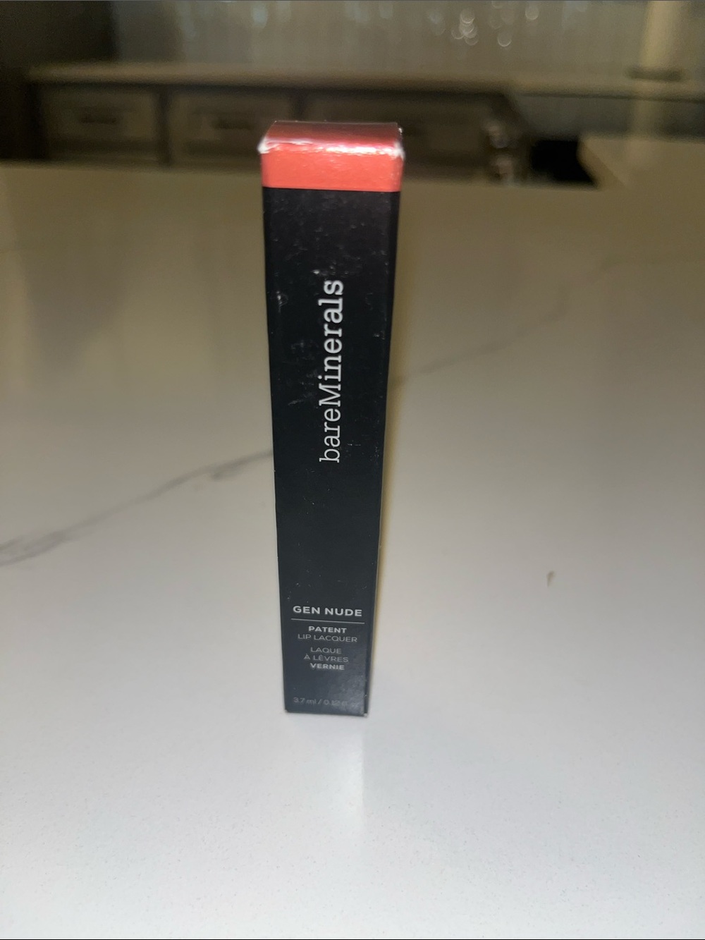 bareMinerals Gen Nude Patent Lip Lacquer in Smoky Topaz